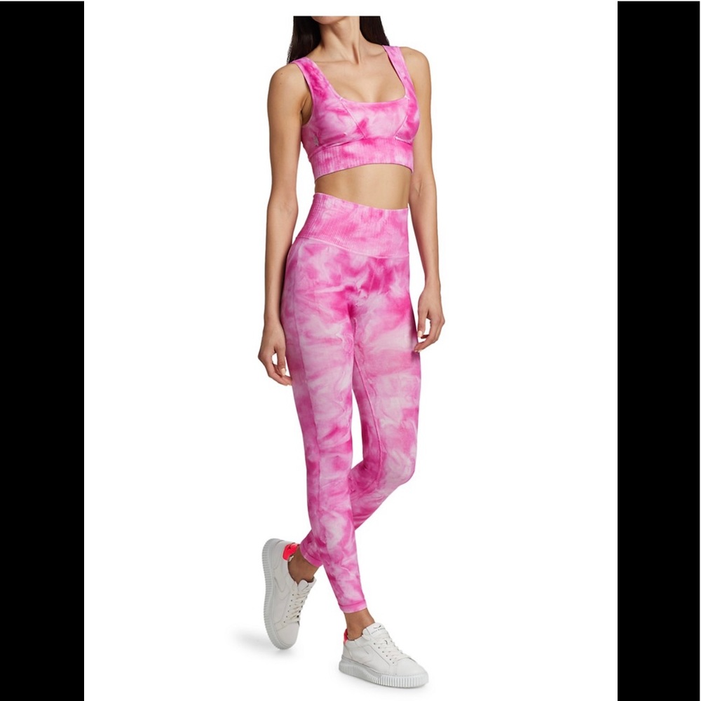 Pink Good Karma Tie Dye Leggings